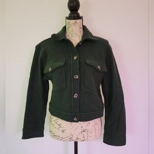 Wilfred Free The Ganna Cropped Shirt Jacket Size M